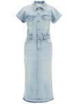 GANNI | 가니 FW24 stretch denim midi dress in 8 J1520 가니 FW24 stretch denim midi dress in 8 J1520