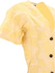 GANNI | 가니 Botanical Jacquard Dresses Yellow F9402302 가니  Botanical Jacquard Dresses Yellow F9402302