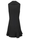 GANNI | 가니 FW24 GANNI SHORT DRESS F9709 099 BLACK 가니 FW24 GANNI SHORT DRESS F9709 099 BLACK