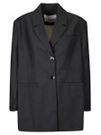 GANNI | 가니 FW24 GANNI BLAZER F9697 252 PHANTOM 가니 FW24 GANNI BLAZER F9697 252 PHANTOM