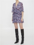GANNI | 가니 Georgette mini dress F8864_999 가니 Georgette mini dress F8864_999