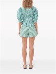 GANNI | 가니 SS24 GANNI Shorts Green F8925879 가니 SS24 GANNI Shorts Green F8925879