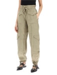 GANNI | 가니 SS24 Ganni light slub pants for a comfortable F8873 가니 SS24 Ganni light slub pants for a comfortable F8873