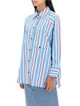 WizWid 가니 Ganni oversized striped shirt F8175