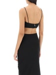 GANNI | 가니 Ganni cropped top with ornamental bows F8675 가니 Ganni cropped top with ornamental bows F8675
