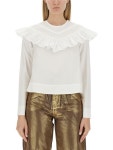 GANNI | 가니 RUFFLE SHIRT F8508_151 가니 RUFFLE SHIRT F8508_151