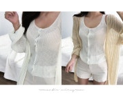 [미나그램]#6456 로딘즈 루즈핏 그물 여름가디건 - 사는 게 즐겁다! 롯데닷컴