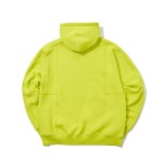 에이랜드[송강 착용] cutting detail smile logo light yellow hoodie [송강 착용] cutting detail smile logo light yellow hoodie