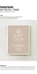 KEEP CALM AND CARRY ON 베이지 킵캄앤캐리온 _액자포함 - 사는 게 즐겁다! 롯데닷컴
