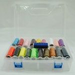 클레이,냅킨아트,수제냅킨,우드아트,석고방향제,양말공예,DIY재료,민간자격증,토탈공예  양말공예용 실세트*20색*2단케이스포함  Z-06-103