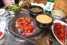 [名利 S90] 명일동 아우네 숯불쭈꾸미, 꼼장어 & 치킨주막 - 음식-기타