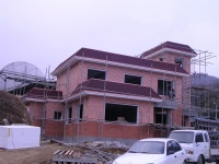 노사리 노인정 마무리 중 - 마을이야기 -예천군 금당실마을 금당실정보화마을,예천군 금당실정보화마을