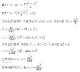 균일분포하중 하의 캔틸레버보의 응답(처짐 & 기울기) 구하기(미방이용) - 재료역학(2) - 한라대컴응설(신메카트로닉스)76함주혁 균일분포하중... 