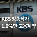 KBS 방송작가 1.9%만 고용계약