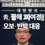 靑, 올해 20여건 오보·반박 대응