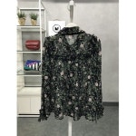  [모코로코] 플라워 프릴 쉬폰블라우스 (DS8F82W1BL05)