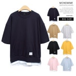 이라운드몰 글로벌이커머스 [필골드] SL610 V트임 스트라이프 티셔츠