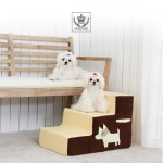 이라운드몰 글로벌이커머스 도그포즈 애견스텝 바우바우3단