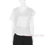 이라운드몰 글로벌이커머스 [쥬시쥬디][18년 여름]언발소매 옆셔링 티셔츠 HSTS321X