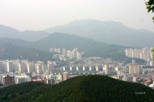 수리산(관모봉)에서 바라본 안양동 진흥아파트(우리집) | 부동산뱅크 커뮤니티