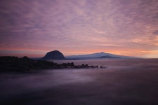 : 사진마을 : - 산방산과 한라산이 보이는 아침 풍경 산방산과 한라산이 보이는 아침 풍경