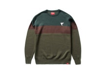 크리틱 CRITIC FLAG KNIT SWEATER (OLIVE)