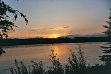Nenana, AK : Sunset over the Nenan River. North of the city at an RV Park photo, picture, image (Alaska) at city-data.com