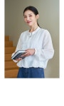 [멜리 쿨 시스루 스탠드넥 스트링 박스 집업] 24시간 편하고 예쁘게, 핑크시슬리