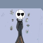 Another Gaster drawing | Glitchtale Amino
