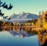 해외작가포토 - 클립아트코리아 :: 통로이미지(주) __적합한콘텐츠,가을,고해상,그랜드티턴국립공원,나무,낮,단풍,미국,백그라운드,사람없음,산,숲... 