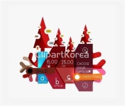 일러스트 - 클립아트코리아 :: 통로이미지(주) 12월,__적합한콘텐츠,가문비나무,겨울,계절,그림,나무,두루마리,디자인,라벨,메시지,문자,배너... 