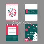일러스트 - 클립아트코리아 :: 통로이미지(주) __적합한콘텐츠,눈[날씨],눈결정,디자인,빨간색,사람없음,선물,선물상자,세트,열매,일러스트,줄무늬... 