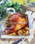 해외작가포토 - 클립아트코리아 :: 통로이미지(주) 감자,곁들임요리,다리[동물],소스,아웃포커스,양,오븐구이,클로즈업,타임,해외포토... 