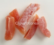 해외작가포토 - 클립아트코리아 :: 통로이미지(주) 갈색,건강식품,건조,과일,누끼,사람없음,슬라이스,클로즈업,파파야,해외포토