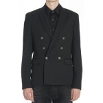 REEBONZ [프라이빗샵]16FW 발망 남성 더블 버튼 메탈 울 자켓 블랙 - REEBONZ