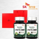 SK 스피루리나 프리미엄 2병 선물세트 쇼핑백 - NS홈쇼핑