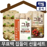 건강한 무표백 화장지 그루 3종세트(마일드30롤+키친타올12롤+홈냅킨6입) - NS홈쇼핑