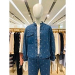 [갤러리아] [22 S/S]알파벳 포인트 노카라 데님 자켓(SEJKC2144)(SEJ2144) - NS홈쇼핑