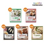 한만두 199세트 총 10봉(부추갈비만두X2+왕교자X2+왕만두X2+김치왕만두X2+미니전병X2) - NS홈쇼핑