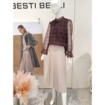 [갤러리아] [21F/W](특가)도트 프린트 볼륨소매 블라우스 (BDBAI2410)(BDB2410) - NS홈쇼핑