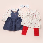 [AK백화점][압소바]애플원피스 상하세트-레드(2종선물세트) - NS홈쇼핑