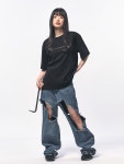 씨웨어 바이 더 지니어스(C Wear by the Genius) C WEAR OVERSIZED T-SHIRT BLACK | GVG 스토어. 전 세계직배송.