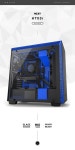 브라보텍, 블루 감성 인텔리전트 PC 케이스 NZXT H700i Black BLUE 출시 예정