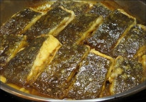 속살이 담백한 조림 광어조림