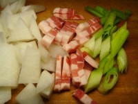 삼겹 콩나물 무우국