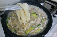 토종닭으로 만든 닭백숙, 닭칼국수