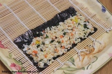 한입크기의 꼬마깻잎김밥