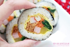 고추참치김밥 맛있게 싸는법