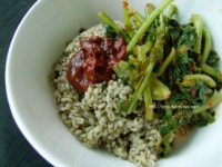 열무 보리비빔밥