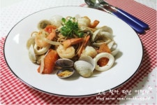 해물오일 파스타 만들기